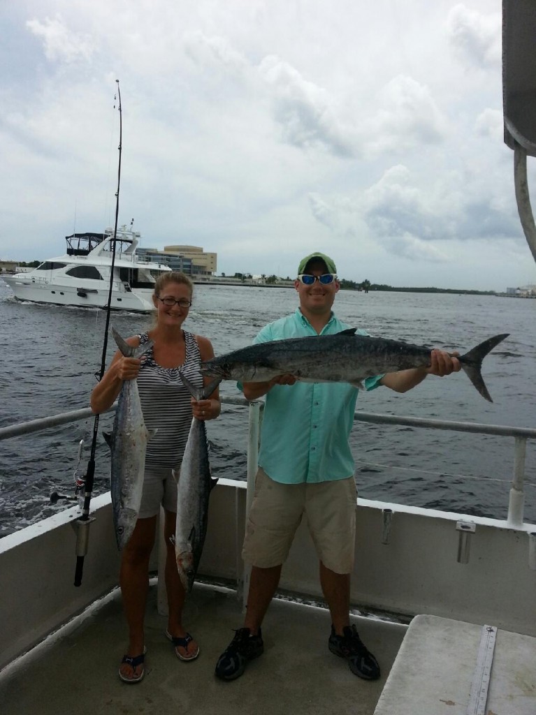 Nice kingfish caught drift fishing aboard Catch My Drift
