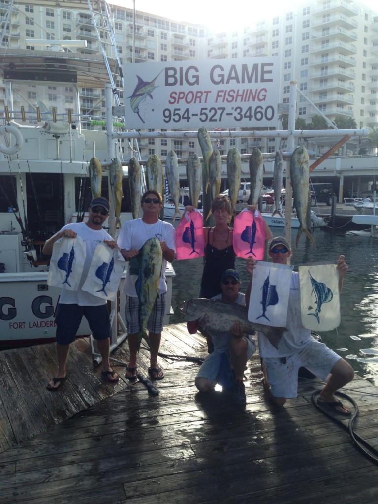 sailfish, grouper and dolphin