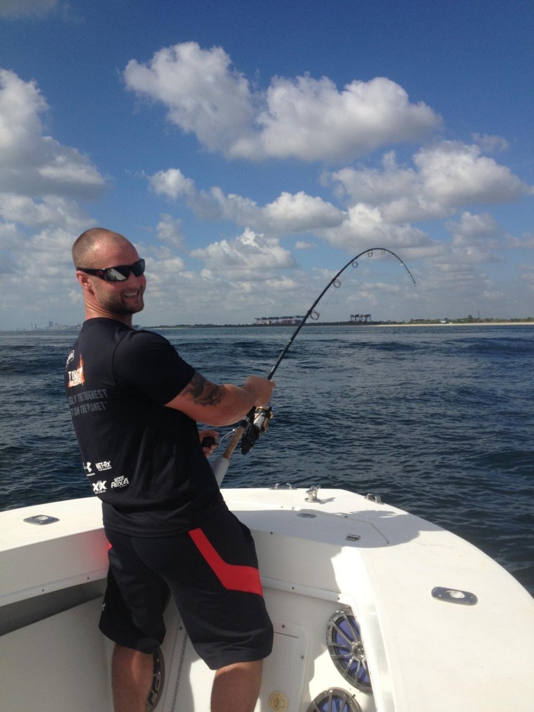 tarpon on the line