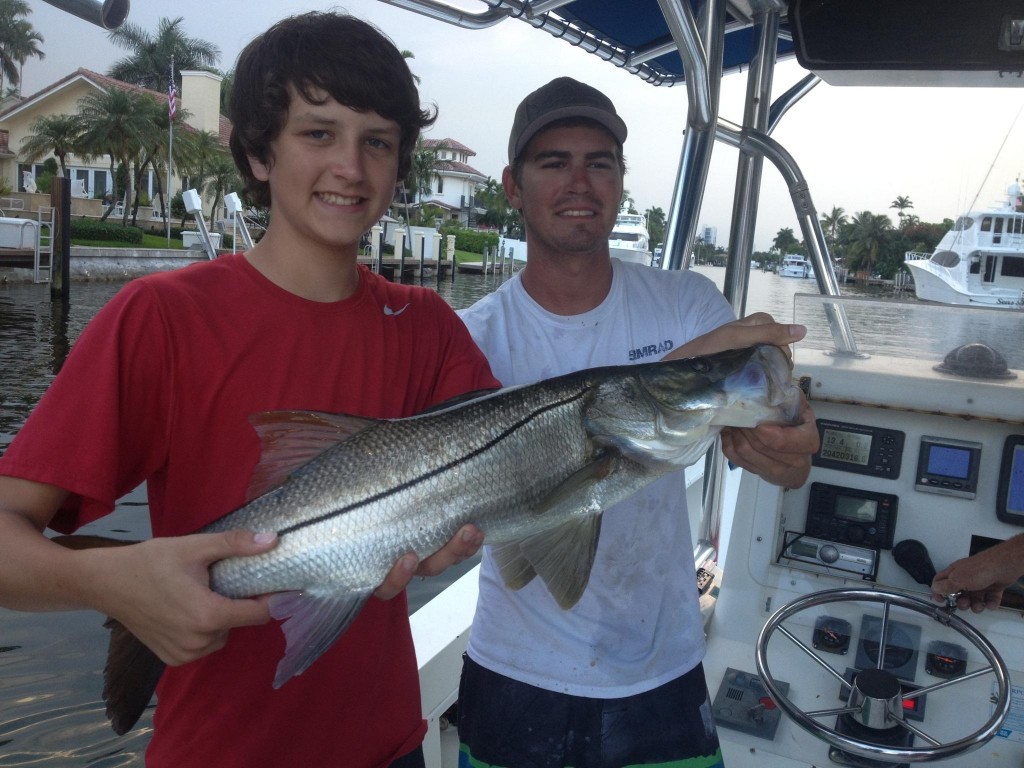 Snook caught and in the boat