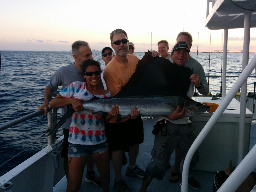 Nice sailfish caught on the drift boat