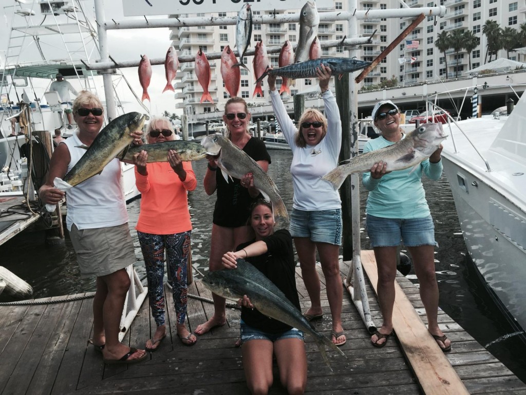 Nice mixed bag of fish caught today on our fishing charter.