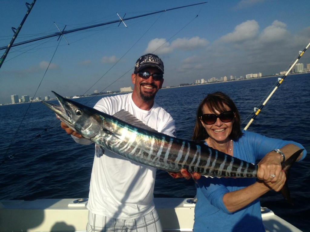 Nice wahoo just caught in Ft Lauderdale