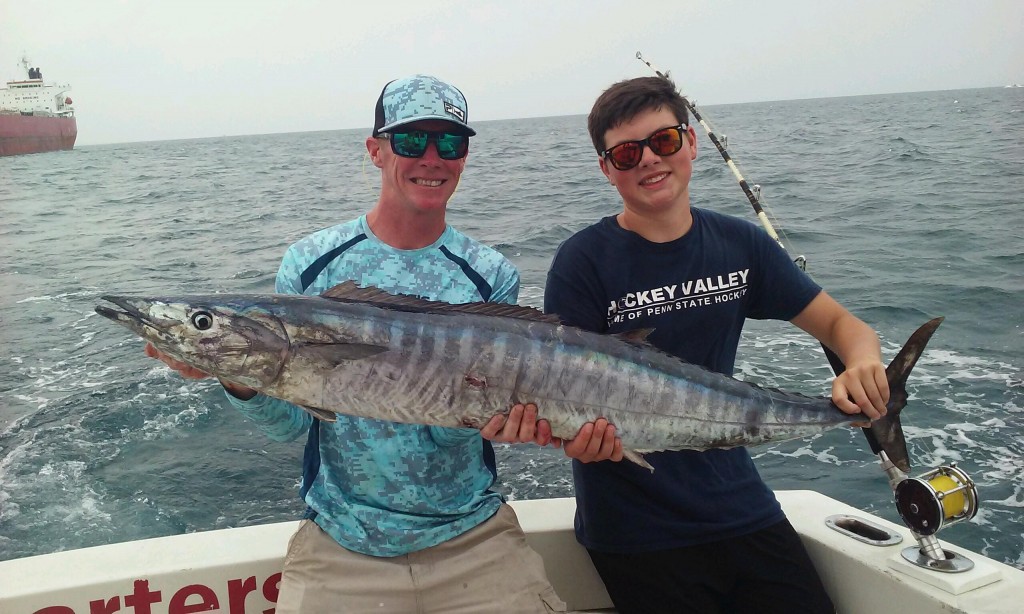 Wahoo caught on the troll