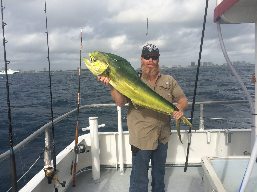 Nice dolphin catch on the drift boat