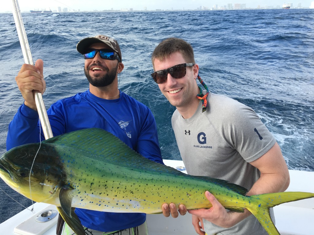 Nice dolphin catch on our sportfishing charterboat.