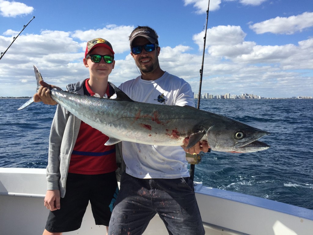 Big kingfish just caught off Lauderdale.