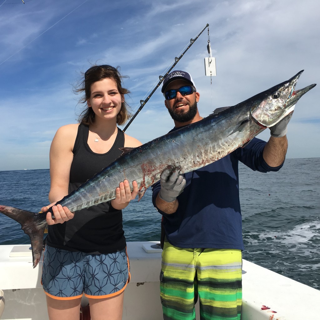 Nice wahoo in the boat.