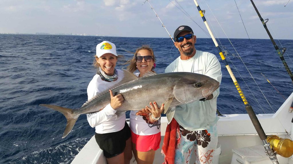 Lucky fisher gals with a monster amberjack