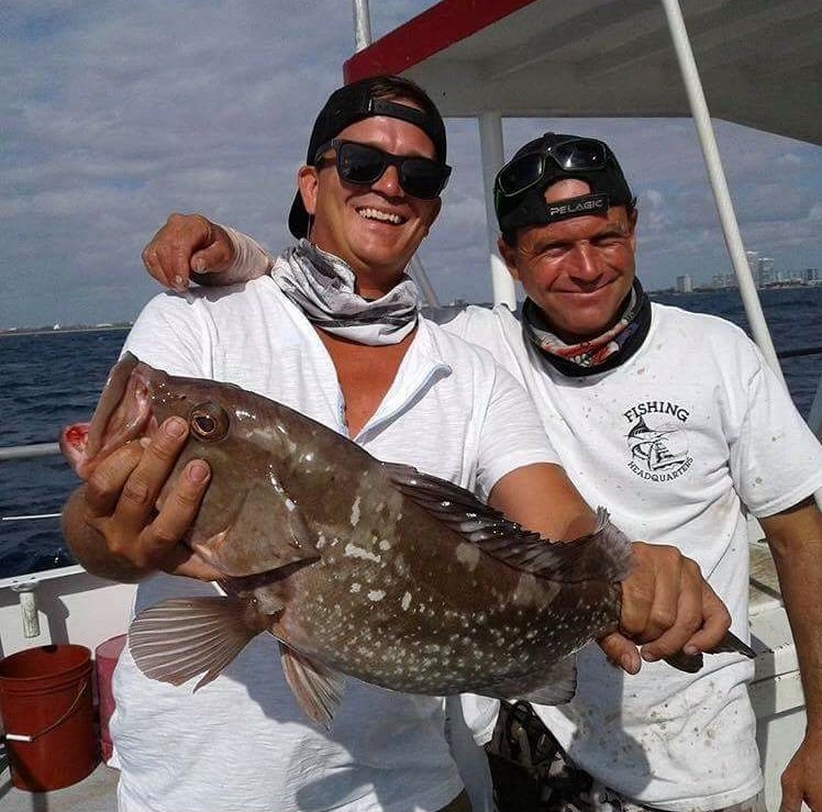 Nice red grouper caught drift fishing by this lucky angler.