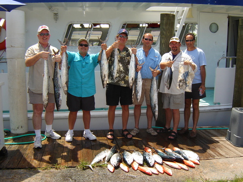 Nice catch of fish on our party boat fishing trip by these guys.