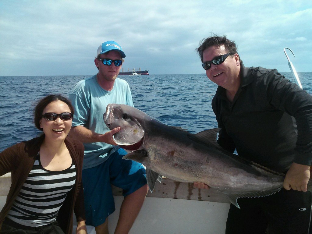 Nice amberjack just caught off a wreck