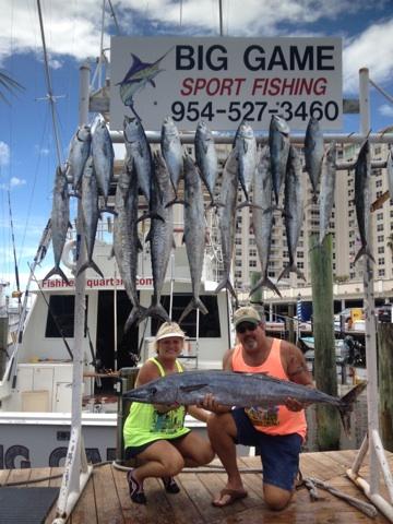 great catch of kingfish and wahoo