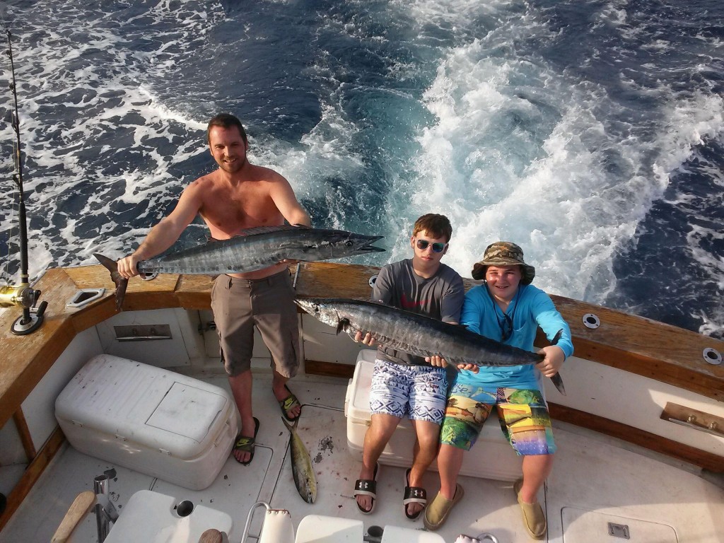 Nice wahoo caught trolling outside the reef