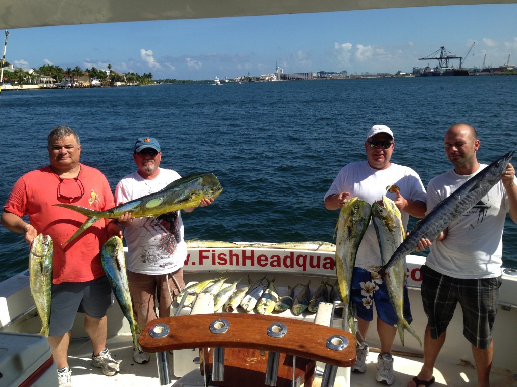 Nice dolphin and wahoo catch in Ft Lauderdale