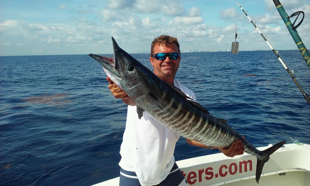 Nice wahoo just caught and all lit up.