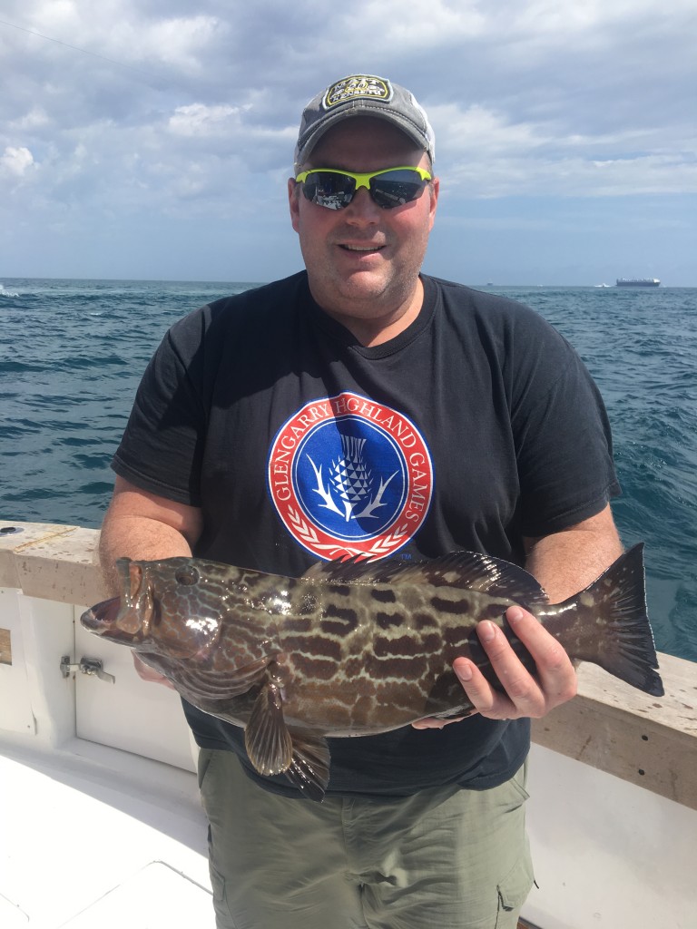 Nice black grouper caught just before beginning grouper season