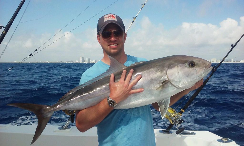 Nice amberjack just pulled up off a shipwreck in Ft Lauderdale