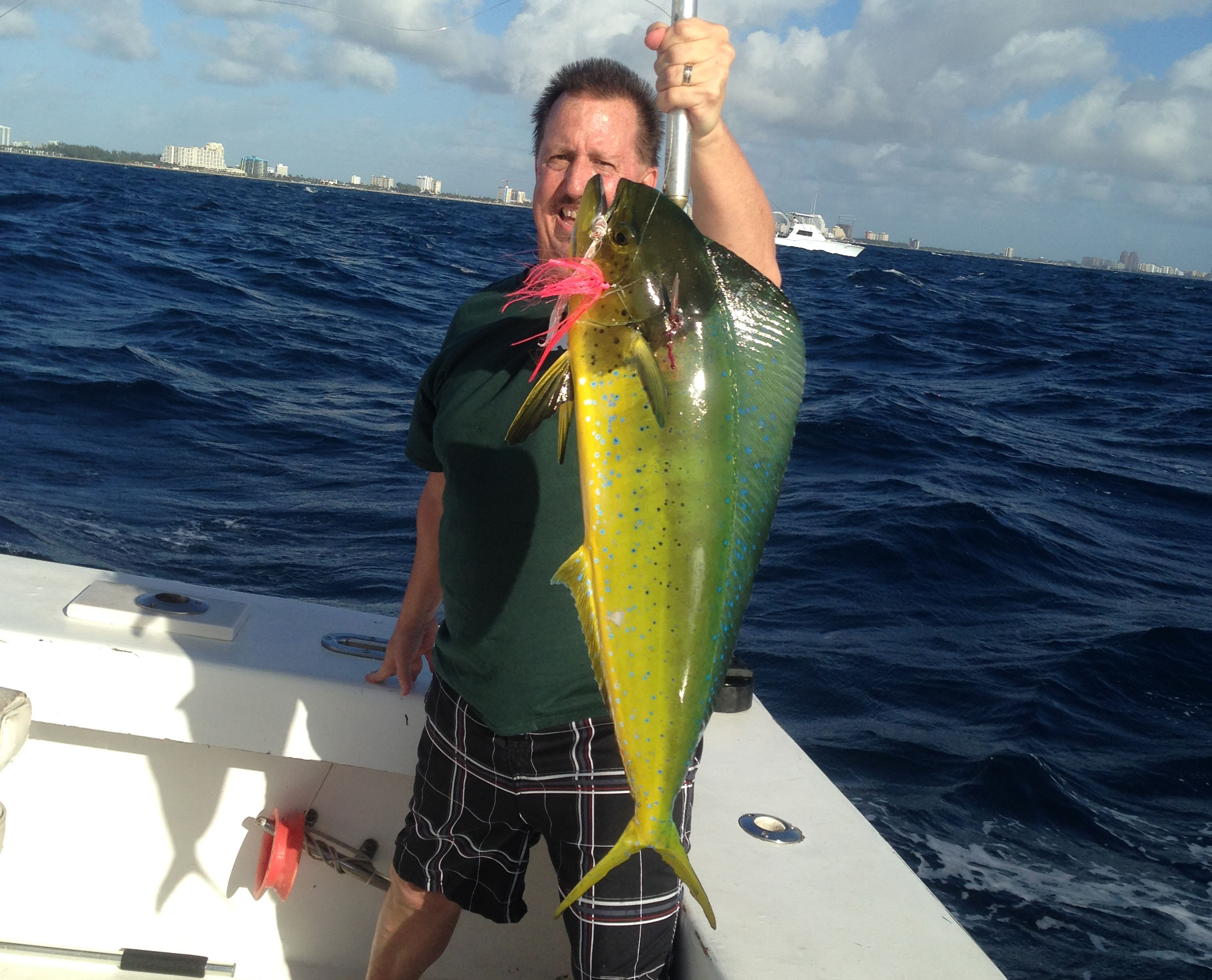All Kinds of Fish Biting on our Deep Sea Fishing Charters