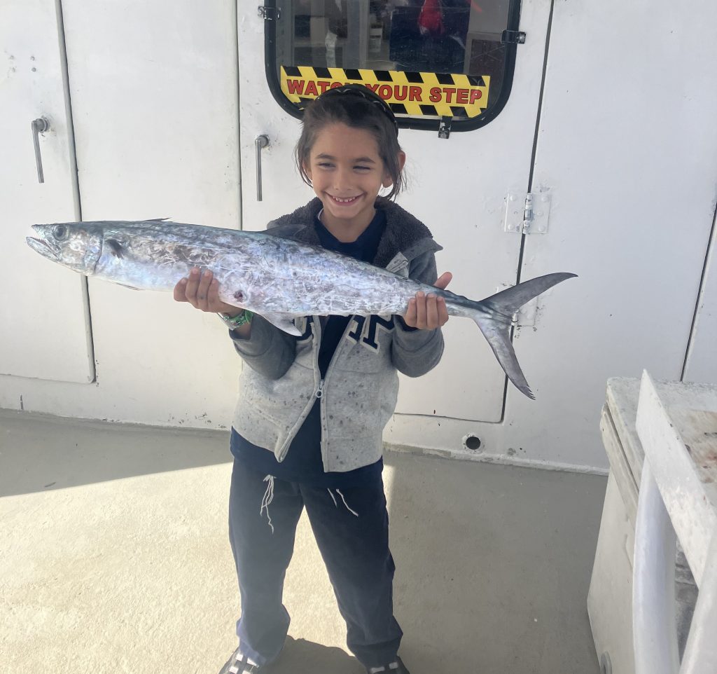 Nice kingfish caught by this young angler